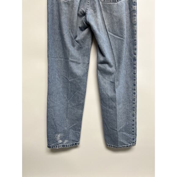 Vintage Anchor Blue Wide Leg Jeans Loose Fit 7 8 S Skater 90s Grunge 29x29 Women - Picture 7 of 14